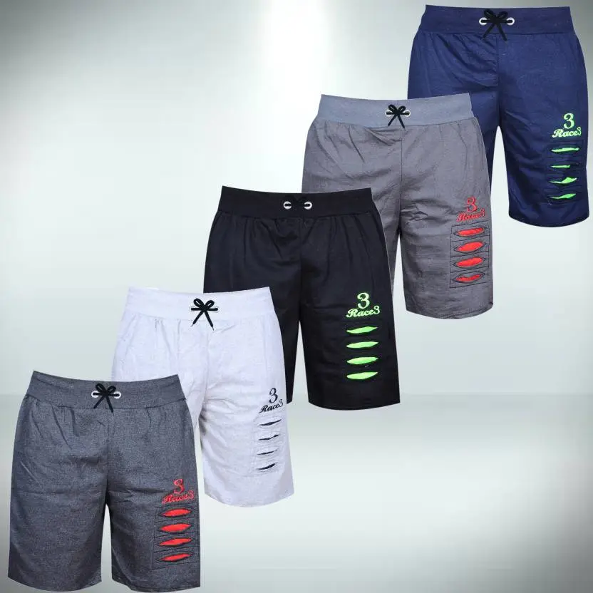 Fashionate World  Short For Boys Casual Solid Pure Cotton  (Multicolor, Pack of 5)