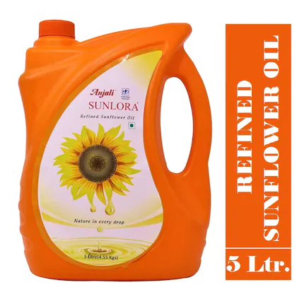 Anjali Sunlora Sunflower Oil 5 Litre Can