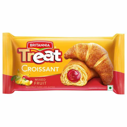 Britannia Treat Mixed Fruit Croissant 47 g (Pack)